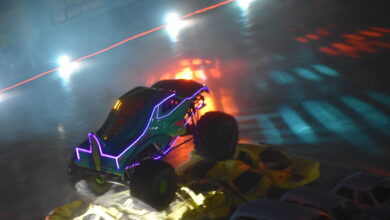 Hot Wheels Monster Trucks Live Glow Party