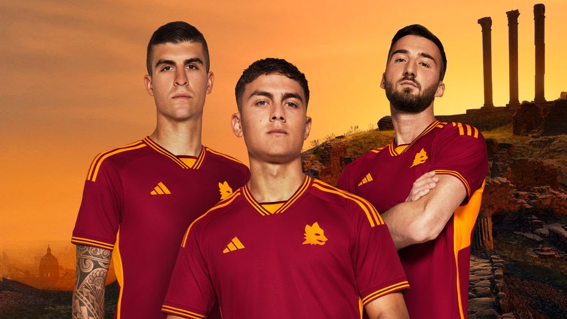 ADIDAS Y AS ROMA PRESENTAN LA NUEVA CAMISETA LOCAL PARA LA TEMPORADA 2023/24