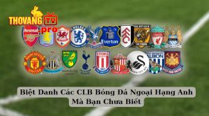 Biệt Danh Các CLB Bóng Đá Ngoại Hạng Anh Mà Bạn Chưa Biết