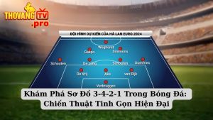 Khám Phá Sơ Đồ 3-4-2-1 Trong Bóng Đá: Chiến Thuật Tinh Gọn Hiện Đại